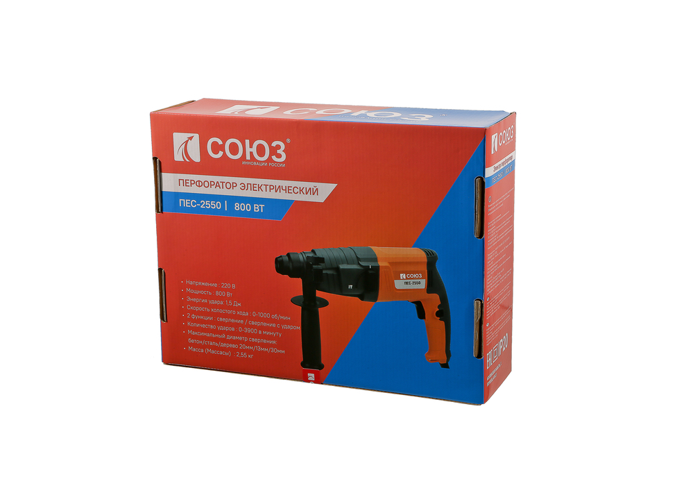 Перфоратор SDS Plus СОЮЗ ПЕС-2550 - 11